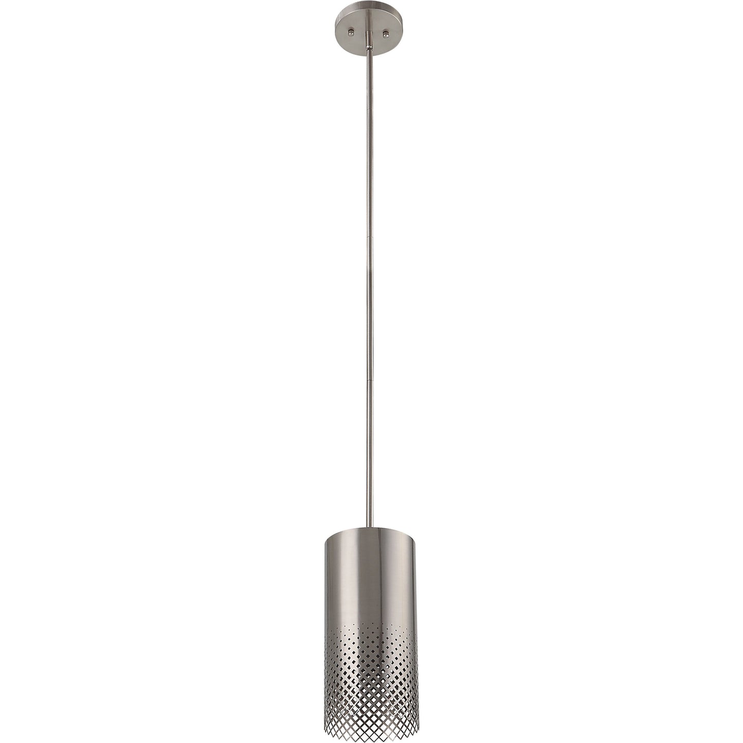 004 SI-1981270 | Additional Silo | Manheim 1 Light Pendant by Uttermost in satin nickel. Made from iron in a modern style.