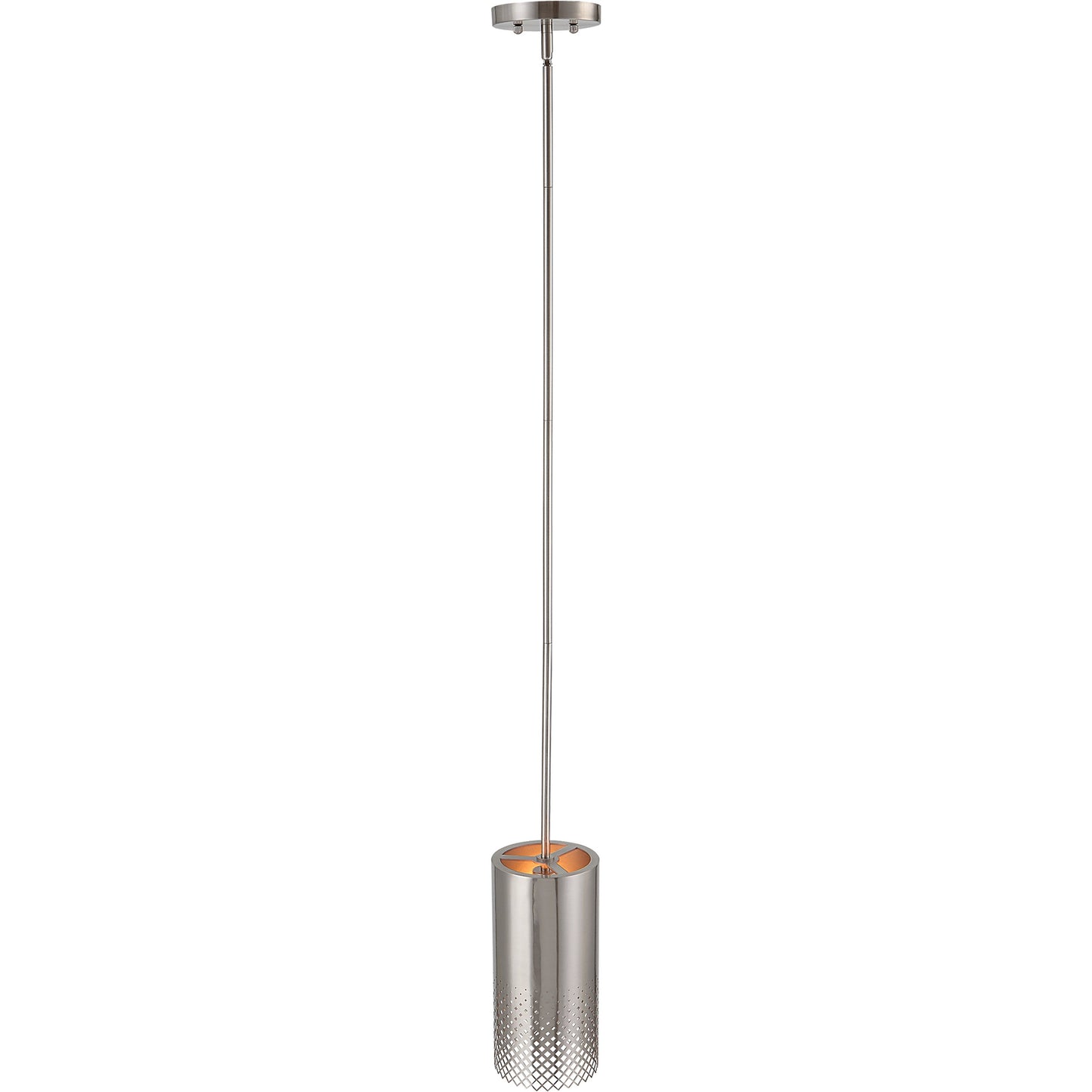 005 SI-1981270 | Additional Silo | Manheim 1 Light Pendant by Uttermost in satin nickel. Made from iron in a modern style.