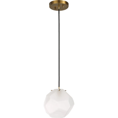 Geodesic 1 Light Mini Pendant by Uttermost in brass. Made from steel, glass in a modern style.