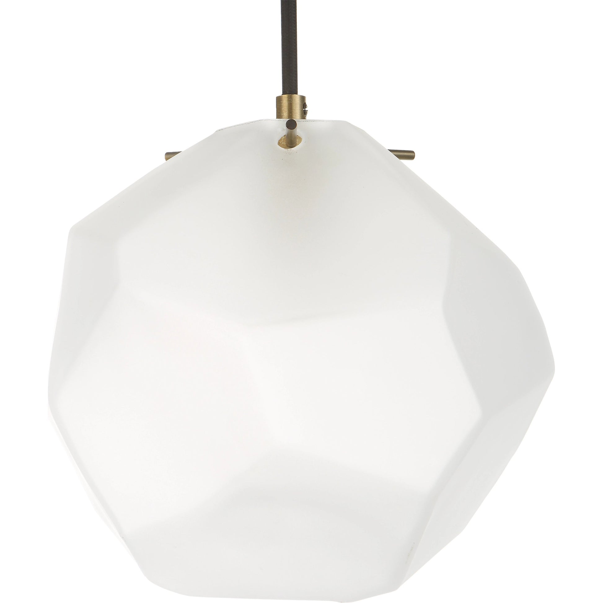 Geodesic 1 Light Mini Pendant by Uttermost in brass. Made from steel, glass in a modern style.