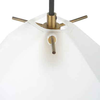 Geodesic 1 Light Mini Pendant by Uttermost in brass. Made from steel, glass in a modern style.