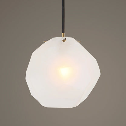 Geodesic 1 Light Mini Pendant by Uttermost in brass. Made from steel, glass in a modern style.