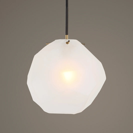 Geodesic 1 Light Mini Pendant by Uttermost in brass. Made from steel, glass in a modern style.