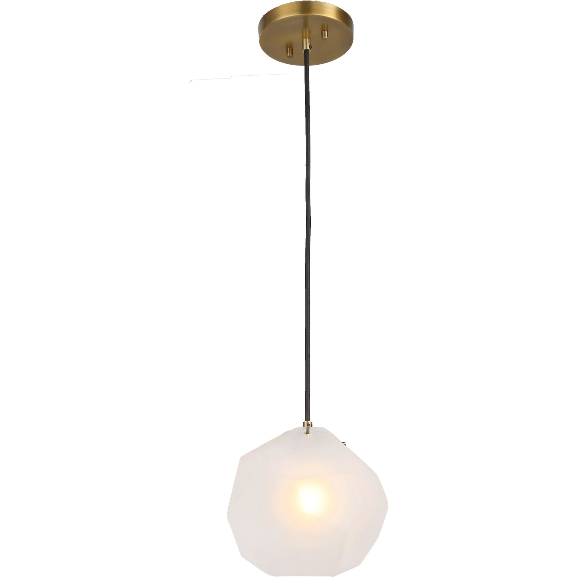 Geodesic 1 Light Mini Pendant by Uttermost in brass. Made from steel, glass in a modern style.