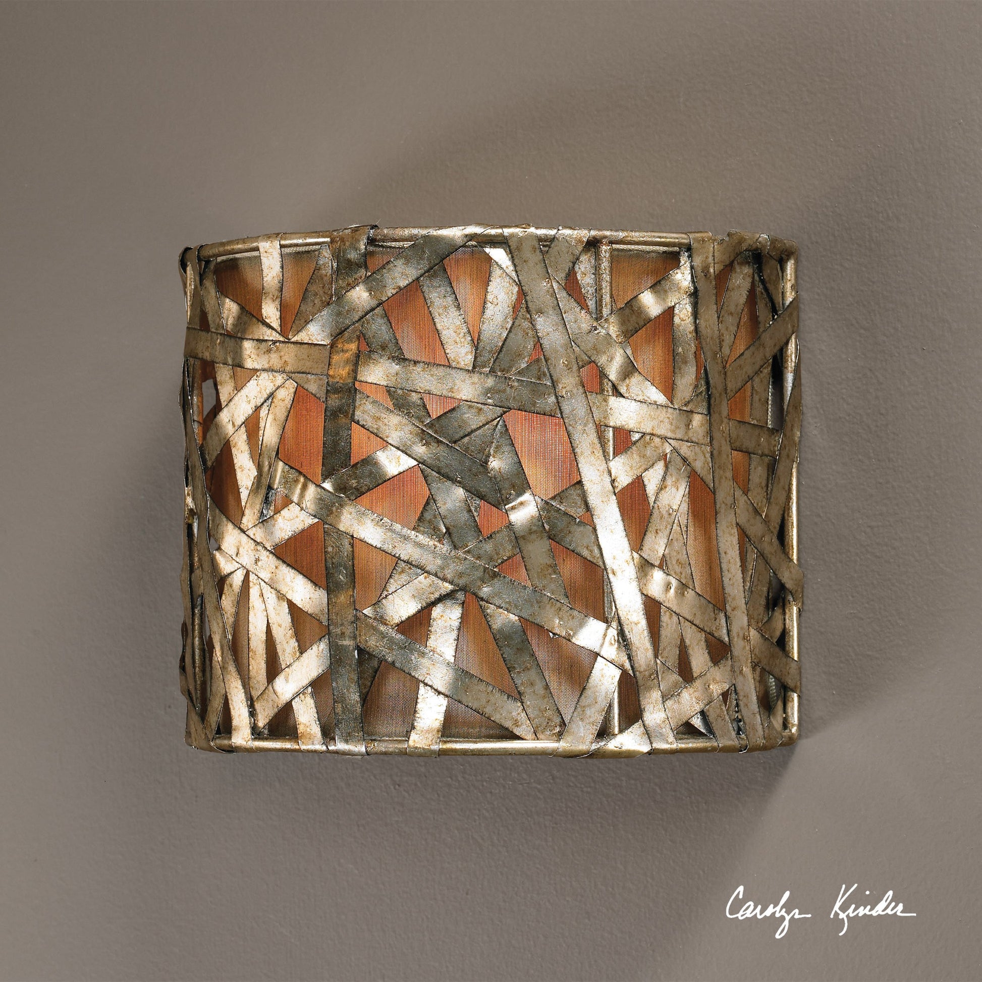 Alita Wall Sconce by Uttermost in black. Made from metal, fabric in a modern style.