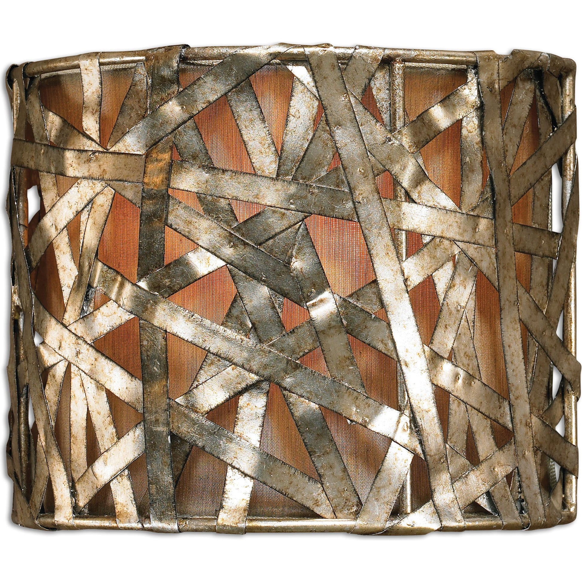 Alita Wall Sconce by Uttermost in black. Made from metal, fabric in a modern style.