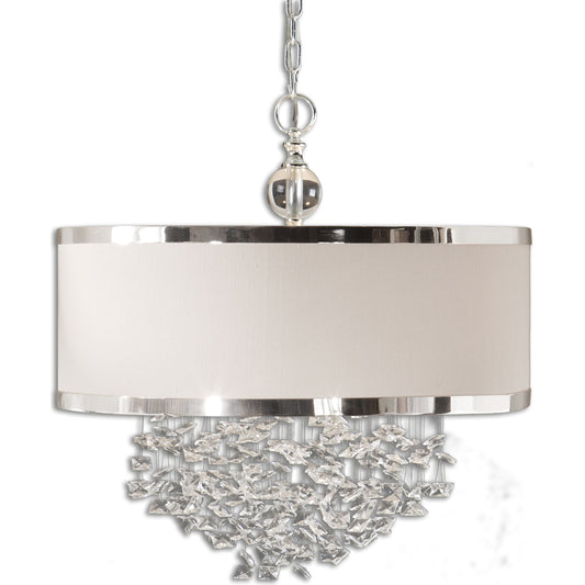 Fascination Pendant by Uttermost. Made from metal, crystal in a modern style.