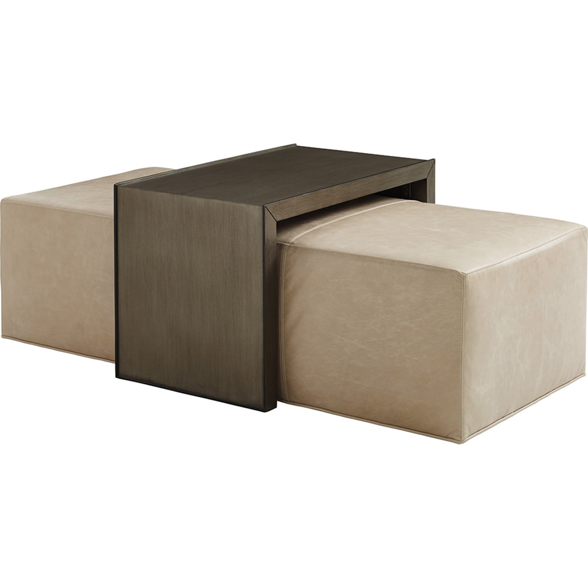 Savona Cocktail Ottoman with Slide by Lexington in taupe. Made from unique in a modern style.