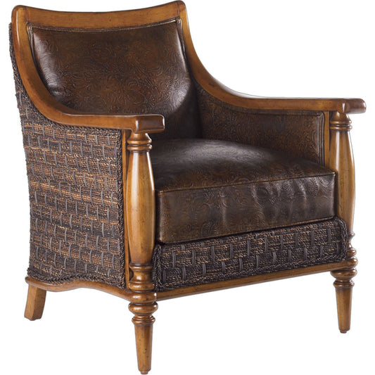 Agave Leather Chair by Tommy Bahama Home. Made from unique in a traditional style.