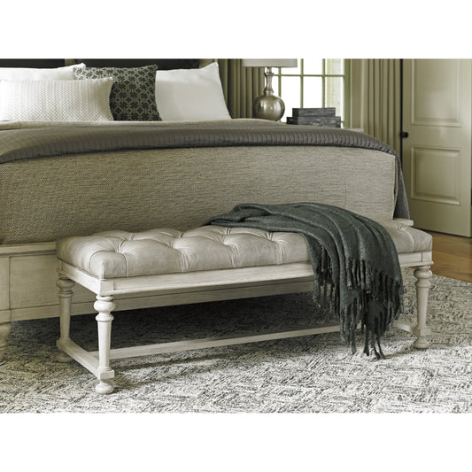 Bellport Leather Bed Bench by Lexington. Made from unique in a cottage & farmhouse style.