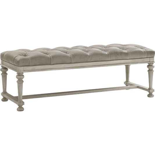 Bellport Leather Bed Bench by Lexington. Made from unique in a cottage & farmhouse style.
