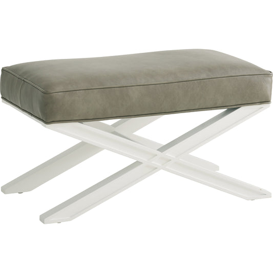Vaughan Leather Ottoman by Lexington in olive and sanibel. Made from unique in a transitional style.
