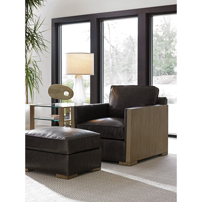 Delshire Leather Chair by Lexington in black. Made from unique in a modern style.