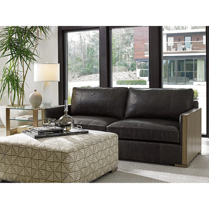 Delshire Leather Sofa by Lexington in black. Made from unique in a modern style.