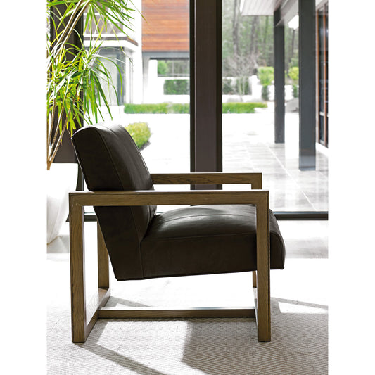 Harrison Leather Chair by Lexington in black. Made from unique in a modern style.