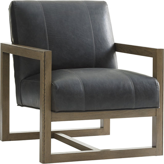 Harrison Leather Chair by Lexington in black. Made from unique in a modern style.