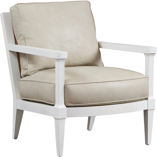 Splashes Leather Chair by Lexington in whitecliff. Made from unique in a modern style.