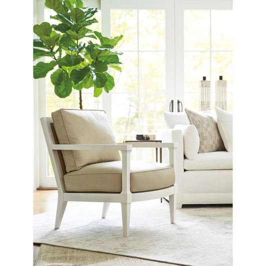Splashes Leather Chair by Lexington in whitecliff. Made from unique in a modern style.