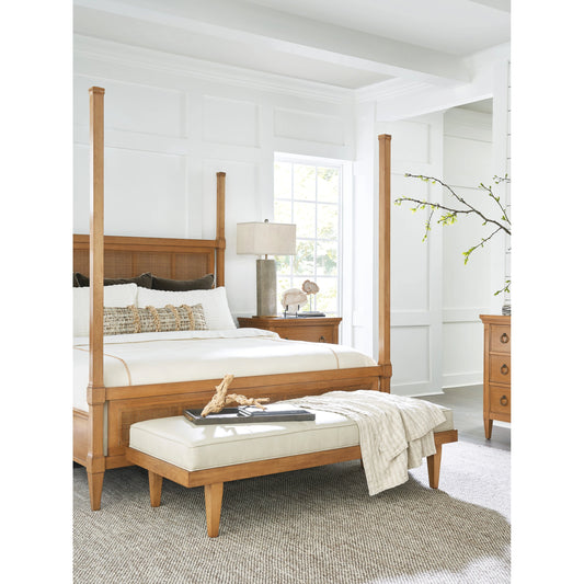 Lagunita Leather Bench by Lexington in beige and ventura. Made from unique in a modern style.