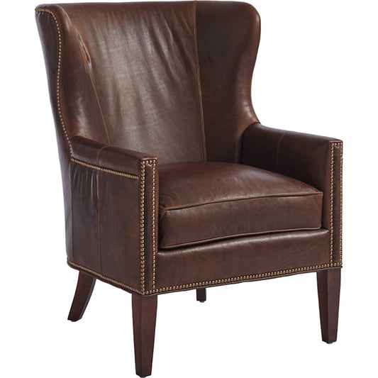Avery Leather Wing Chair by Lexington. Made from unique in a rustic style.