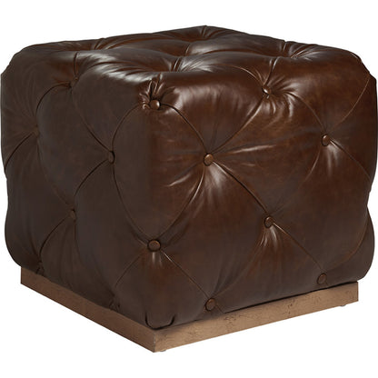 Auburn Cubed Ottoman by Tommy Bahama Home in natural. Made from unique in a modern style.