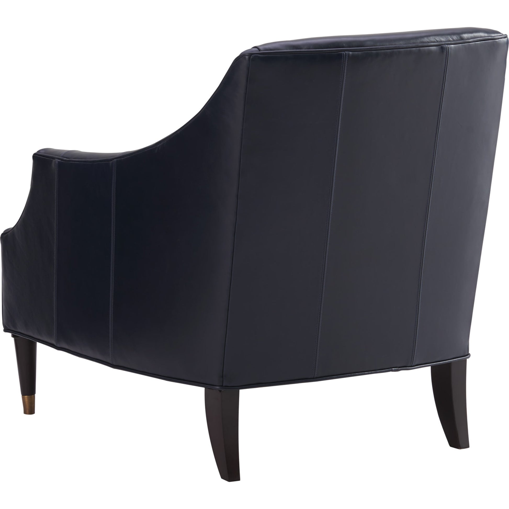 Kerney Leather Chair by Lexington in navy. Made from unique in a transitional style.