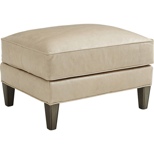 Turin Leather Ottoman by Lexington. Made from unique in a transitional style.