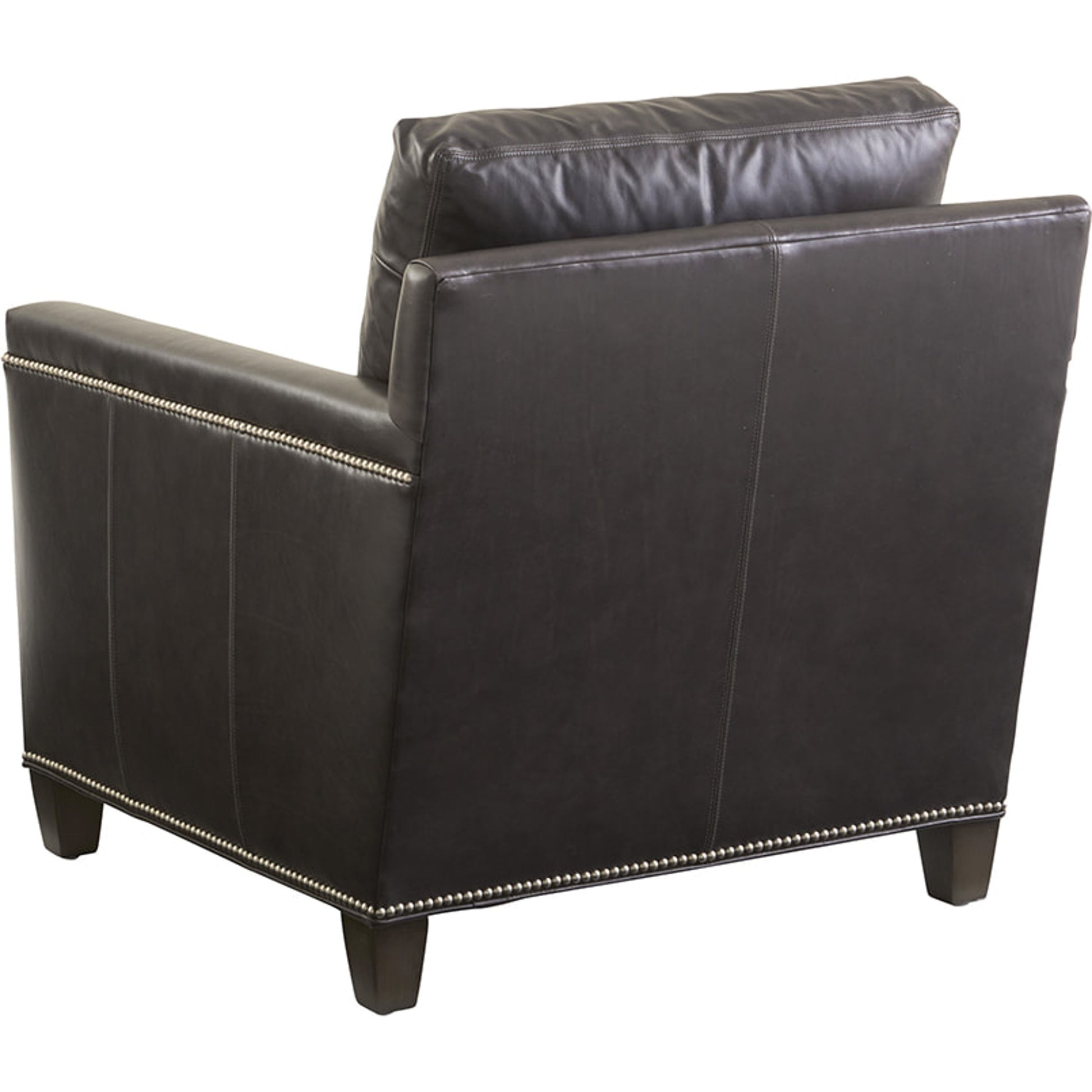 Strada Leather Chair by Lexington in brown. Made from unique in a transitional style.