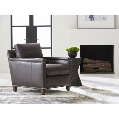 Strada Leather Chair by Lexington in brown. Made from unique in a transitional style.