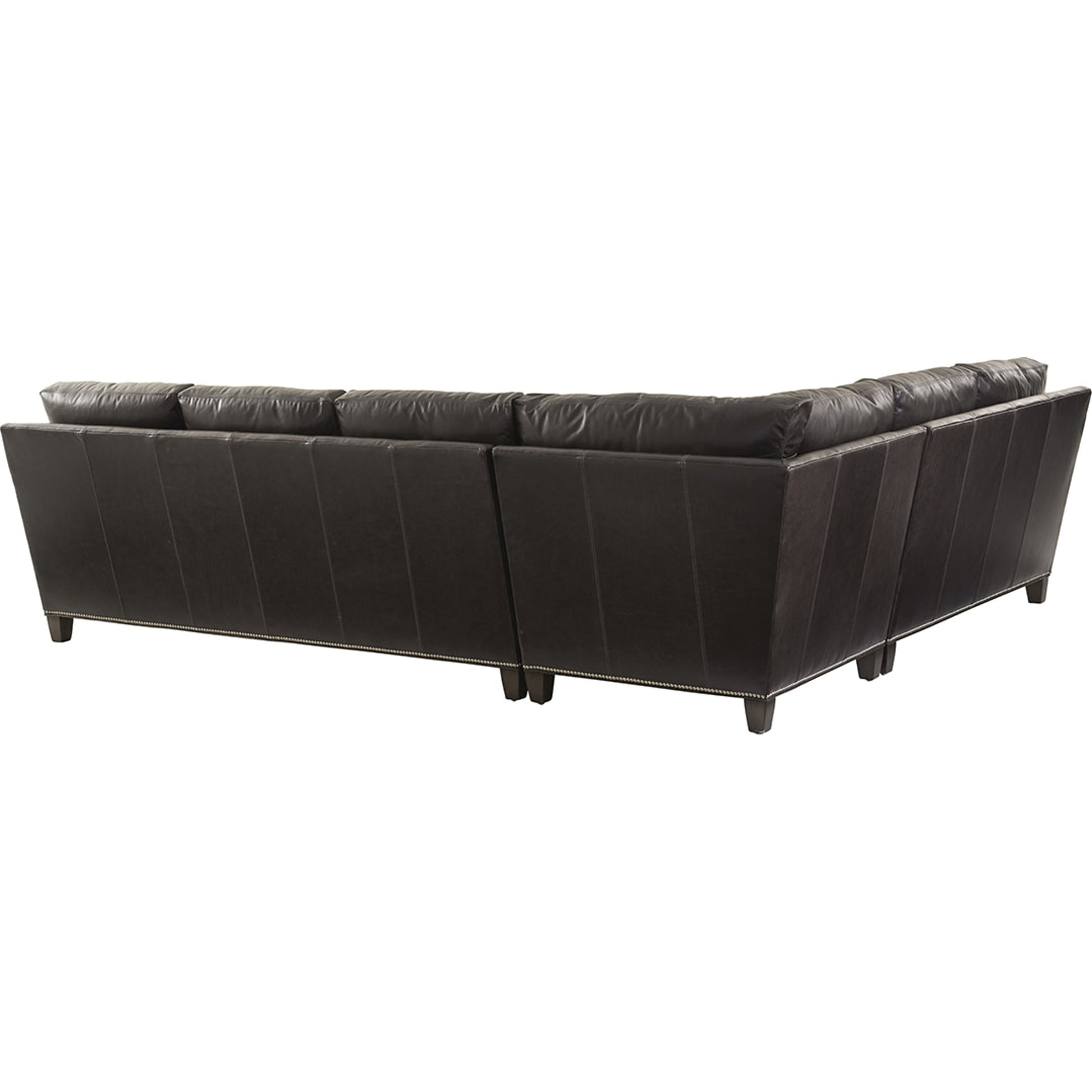 Strada Leather Sectional Sofa by Lexington in brown. Made from unique in a transitional style.