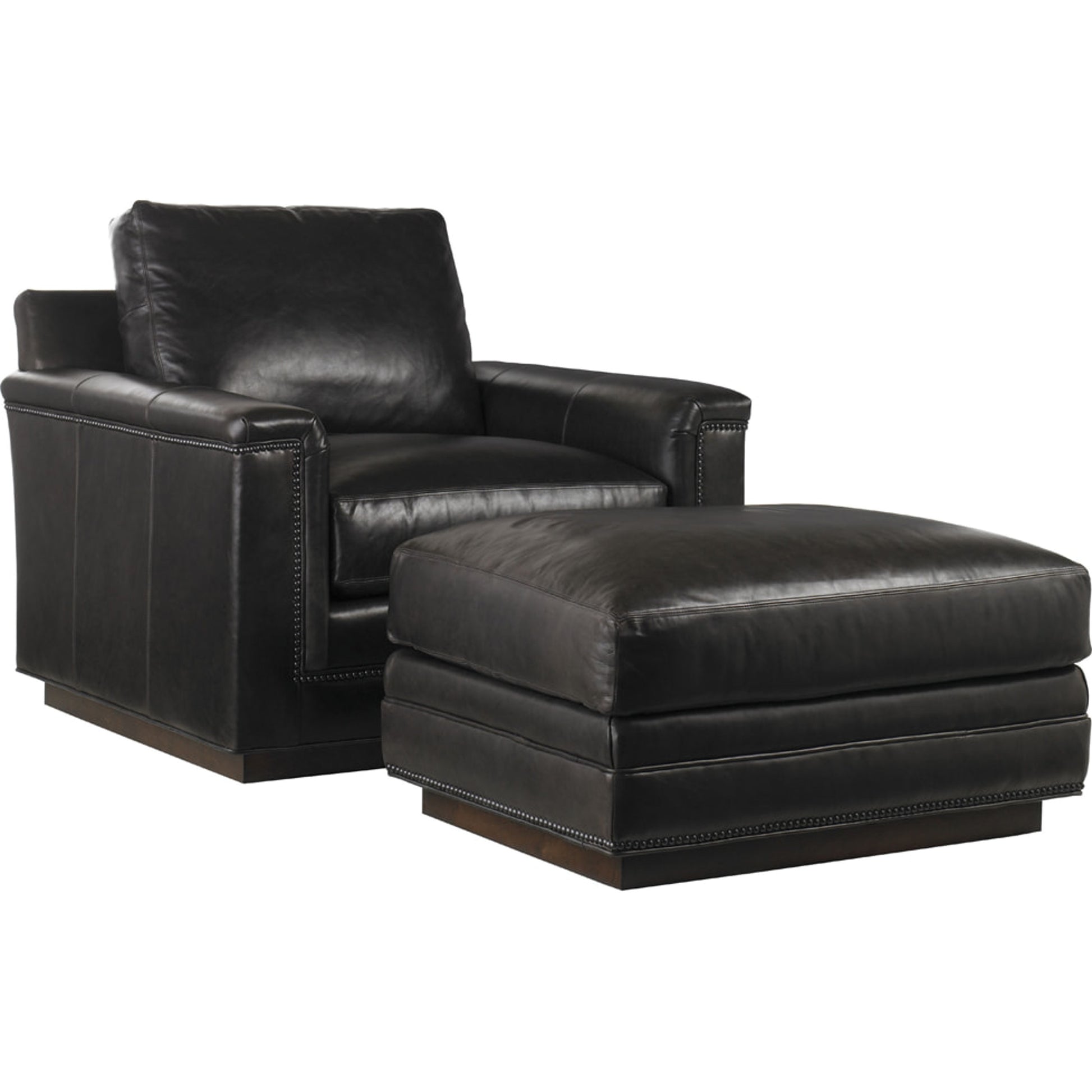 Balance Leather Ottoman by Lexington. Made from unique in a modern style.