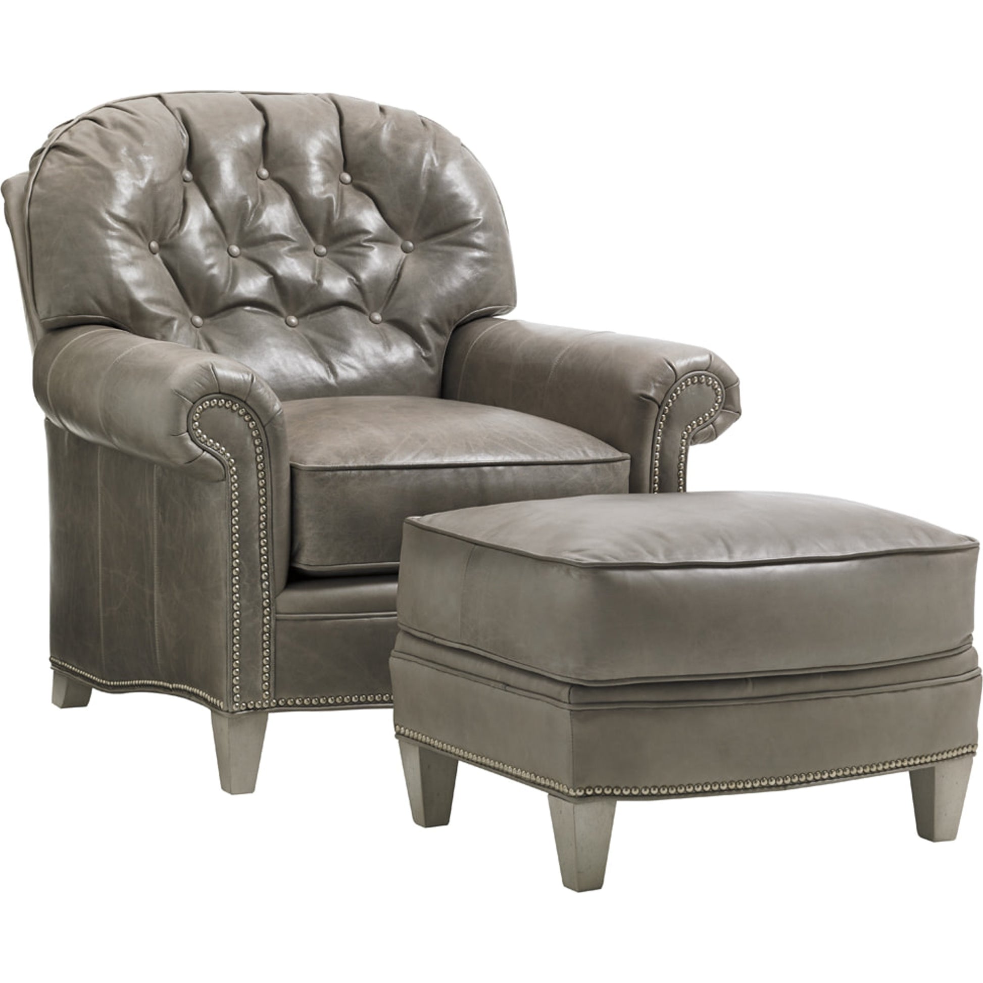 Bayville Leather Chair by Lexington. Made from unique in a transitional style.