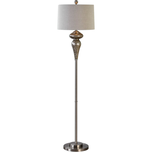 Vercana Floor Lamp (Set of 2) by Uttermost. Made from metal, glass in a transitional style.