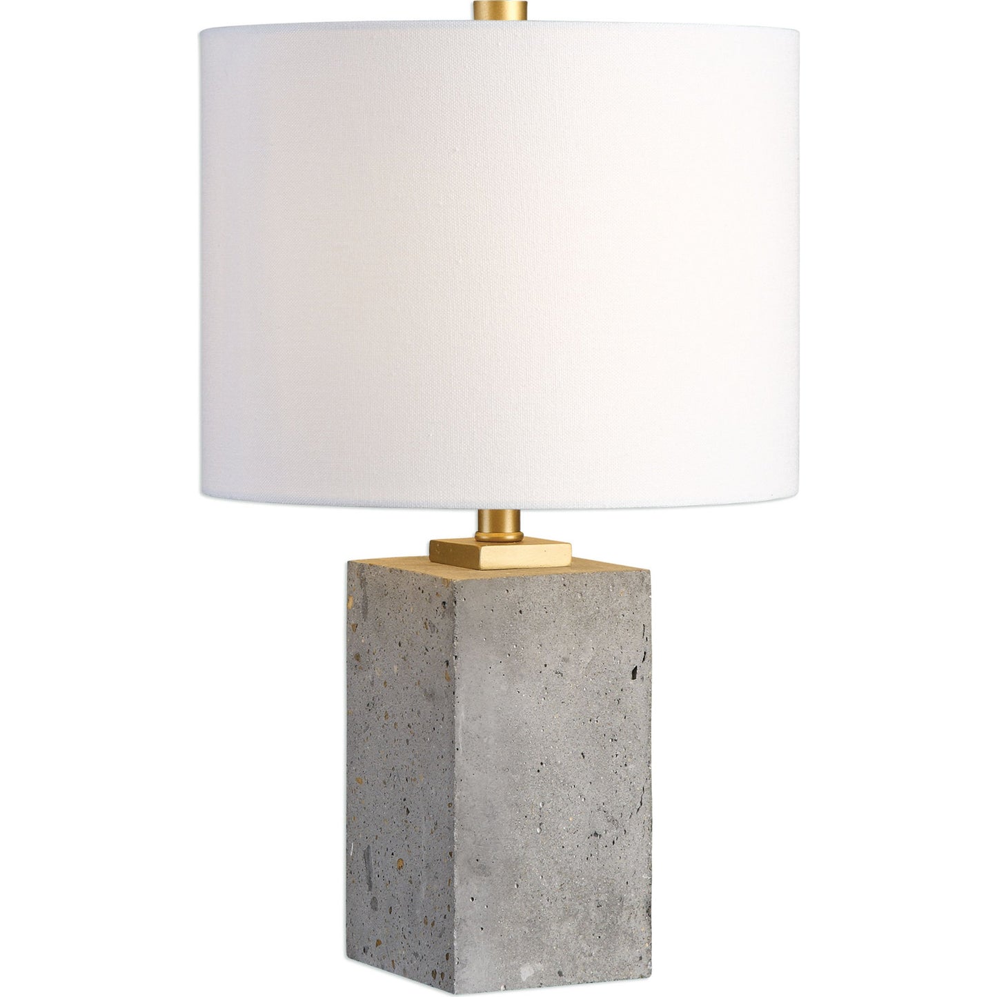 001 S-253816 | Primary Silo | Drexel Concrete Block Lamp by Uttermost. Made from concrete, steel in a modern style.