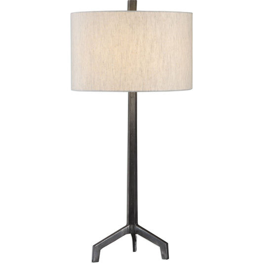 Ivor Cast Iron Lamp by Uttermost in iron. Made from steel in a modern style.