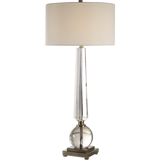 Crista Crystal Lamp by Uttermost. Made from steel, crystal in a modern style.