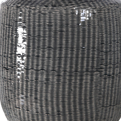 Felipe Table Lamp by Uttermost in light gray. Made from ceramic, iron, fabric in a eclectic & global style.