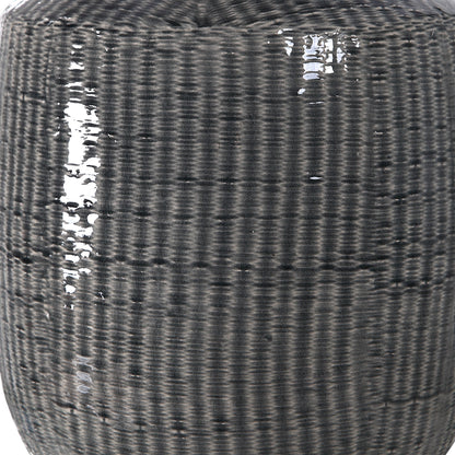 Felipe Table Lamp by Uttermost in light gray. Made from ceramic, iron, fabric in a eclectic & global style.