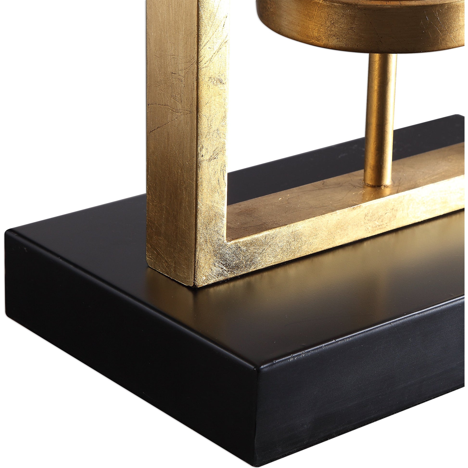 Cielo Staggered Rectangles Floor Lamp by Uttermost. Made from steel, glass in a transitional style.