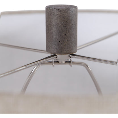 Pelia Table Lamp by Uttermost in aqua. Made from ceramic, resin, fabric in a coastal style.