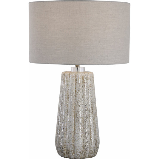 Pikes Table Lamp by Uttermost in ivory. Made from ceramic, steel, crystal in a eclectic & global style.