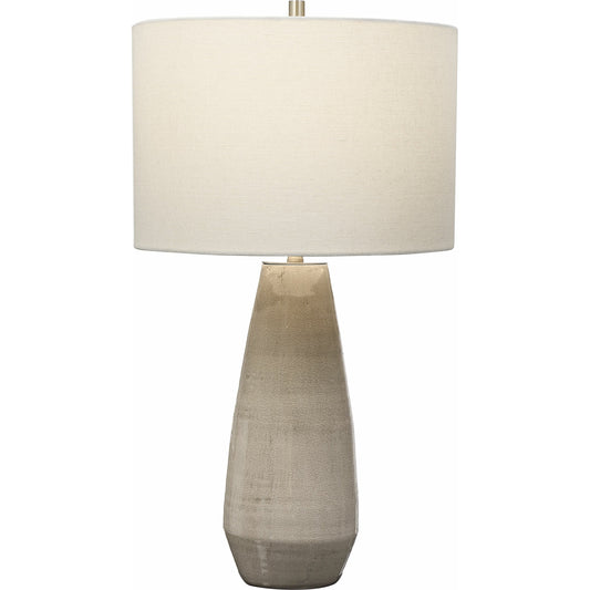 Volterra - Table Lamp by Uttermost in gray. Made from ceramic, steel in a rustic style.