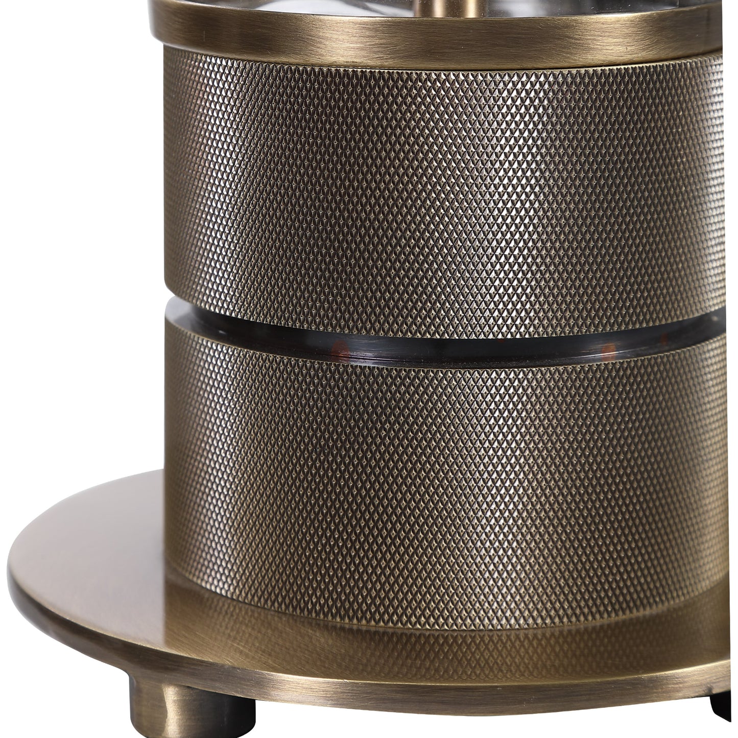 005 SR-861015 | Additional Silo | Anmer Table Lamp by Uttermost. Made from iron, glass, fabric in a modern style.