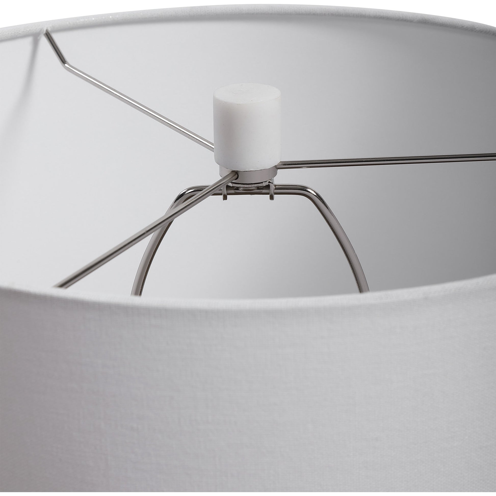 Tanali Table Lamp by Uttermost. Made from copper, concrete, resin, iron, fabric in a modern style.