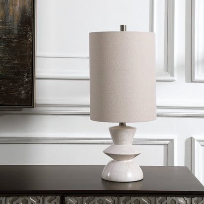 Stevens Buffet Lamp by Uttermost in wood. Made from polyester, steel in a modern style.