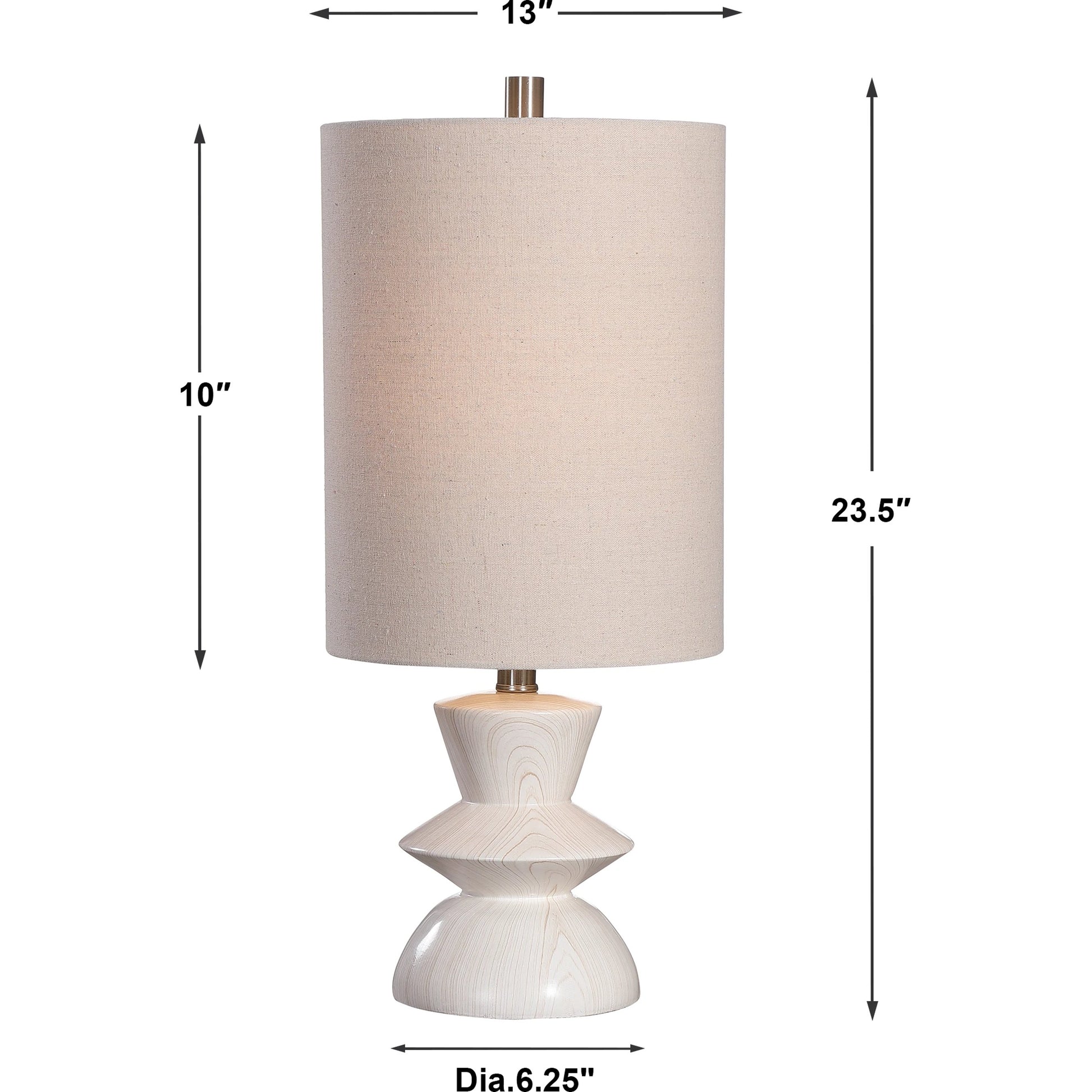 Stevens Buffet Lamp by Uttermost in wood. Made from polyester, steel in a modern style.