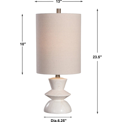Stevens Buffet Lamp by Uttermost in wood. Made from polyester, steel in a modern style.
