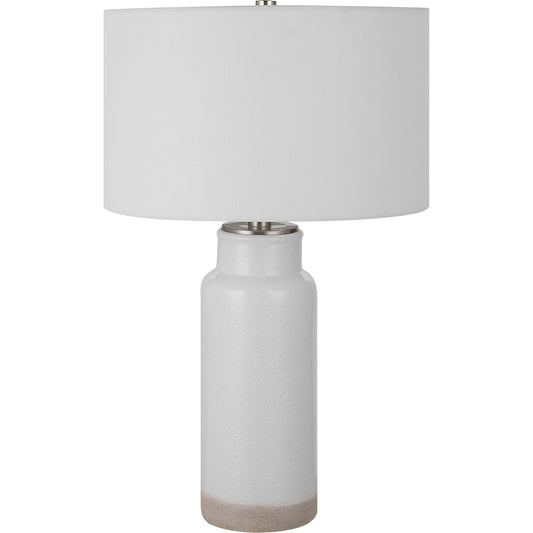 Albany Table Lamp by Uttermost in white. Made from ceramic, iron, fabric in a cottage & farmhouse style.