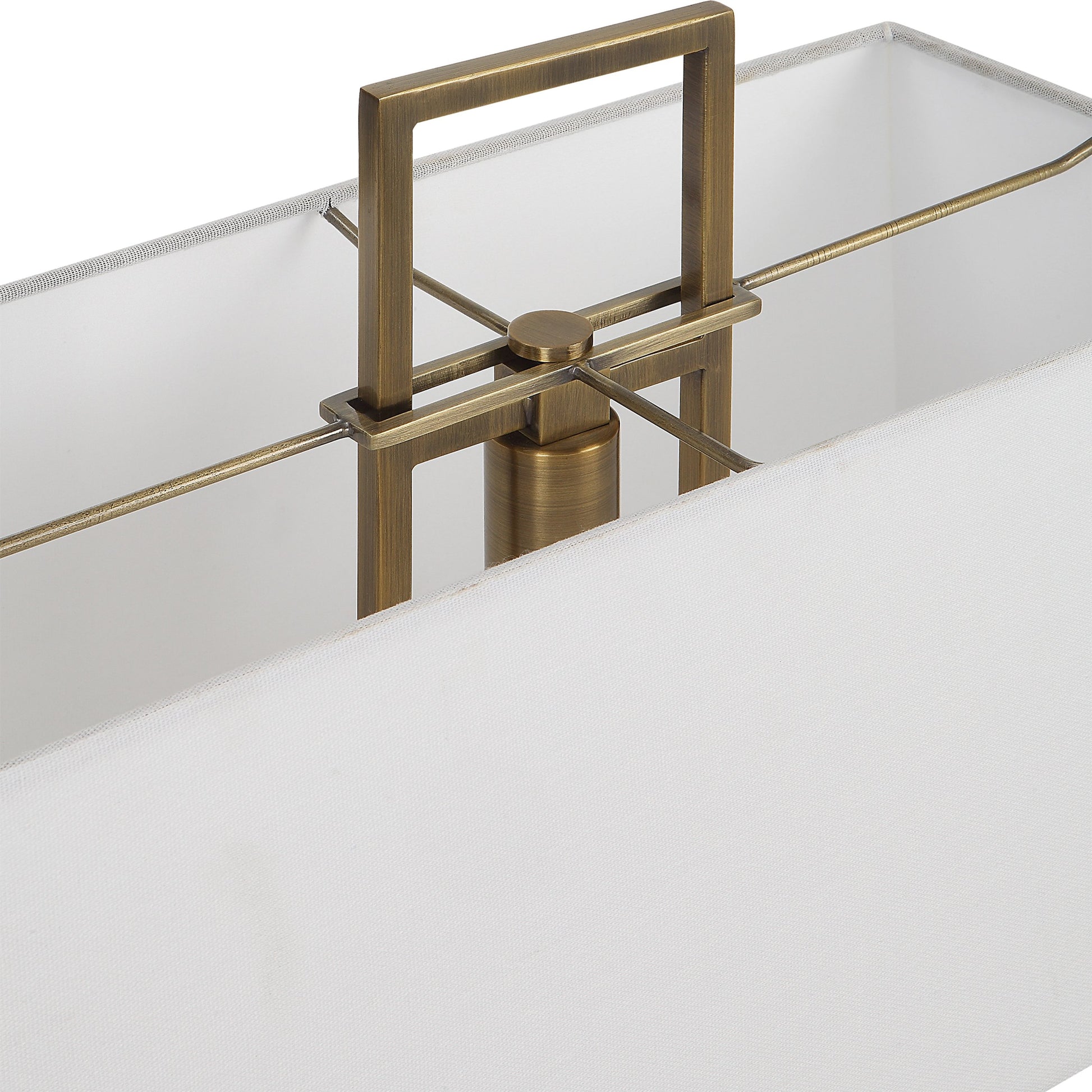 Column Table Lamp by Uttermost in brass. Made from steel, marble in a modern style.