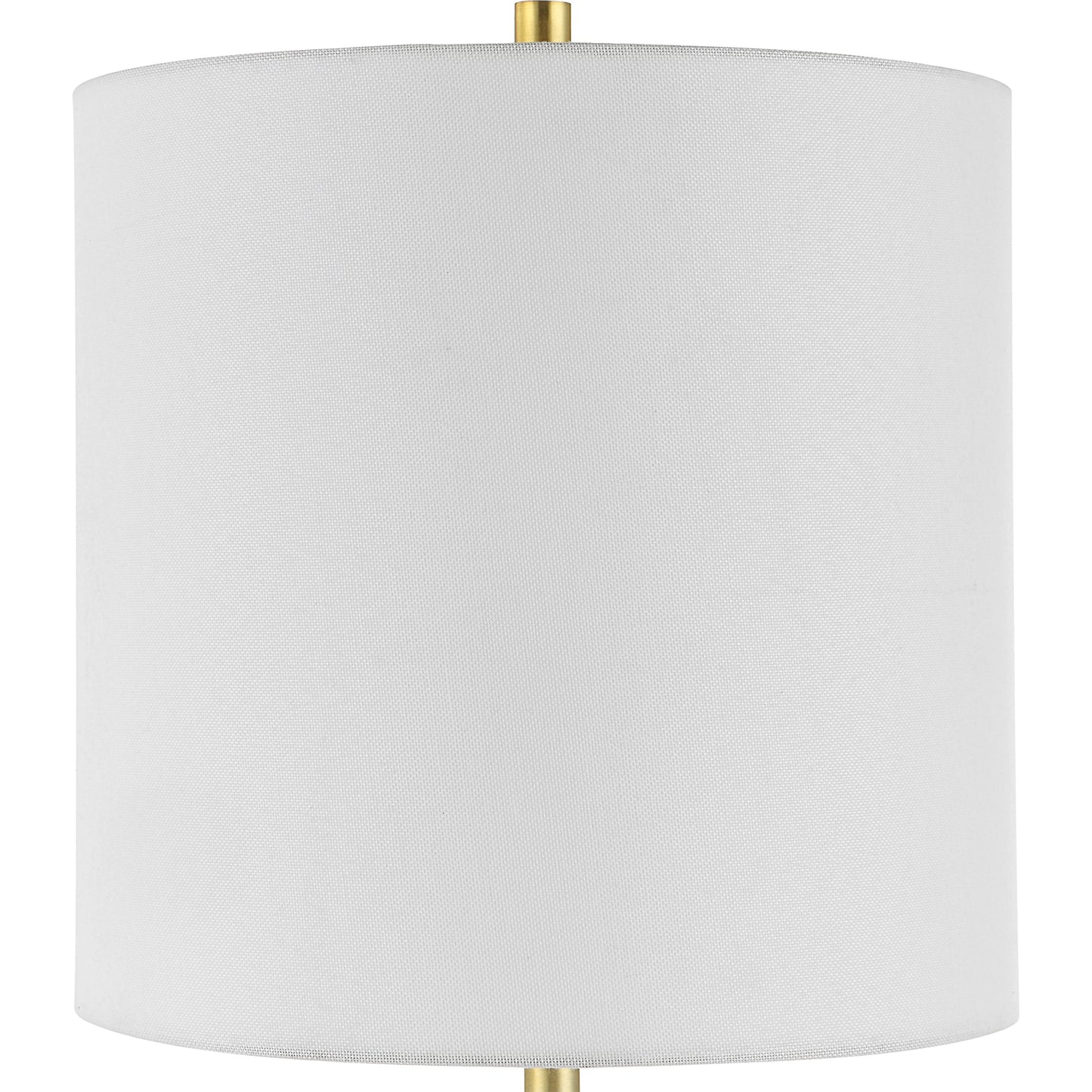 002 SI-1981419 | Closeup | Turret Buffet Lamp by Uttermost in brushed gold. Made from marble, metal, fabric in a modern style.